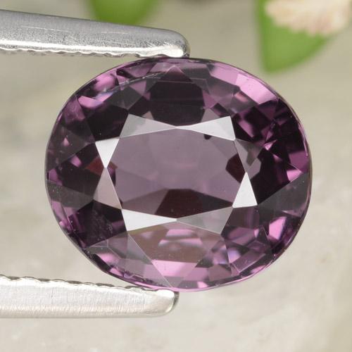 Spinelle pourpre naturelle coupe ovale, 2,03 ct, VVS-VS