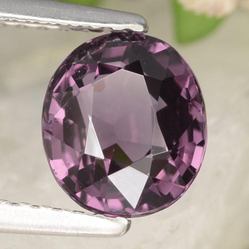 Spinelle pourpre naturelle coupe ovale, 2,03 ct, VVS-VS