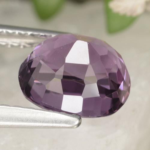 Spinelle pourpre naturelle coupe ovale, 2,03 ct, VVS-VS