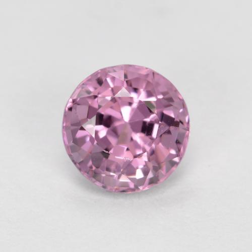 Spinelle pourpre naturelle coupe roude, 0,72 ct, VVS-VS