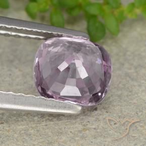 Spinelle Violet raisin très clair naturelle Coussin, 1.26 ct, VVS
