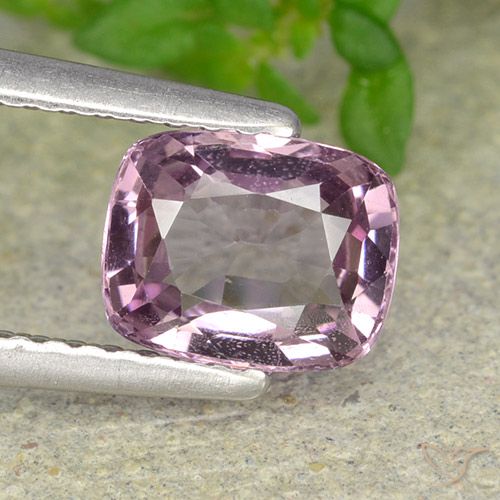 1.39ct Naturel Gris-pourpre Spinelle, Coussin, VVS-VS