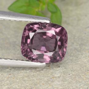 Spinelle pourpre naturelle coupe coussin, 1,81 ct, VVS-VS