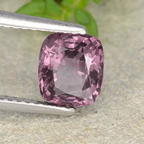 Spinelle pourpre naturelle coupe coussin, 1,81 ct, VVS-VS