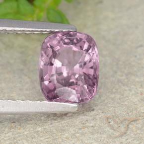 Spinelle Gris-pourpre naturelle Coussin, 1.58 ct, VVS-VS