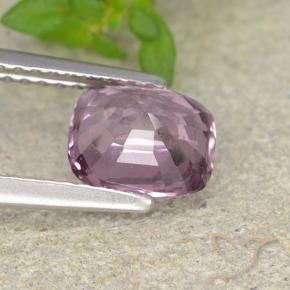 Spinelle Gris-pourpre naturelle Coussin, 1.58 ct, VVS-VS
