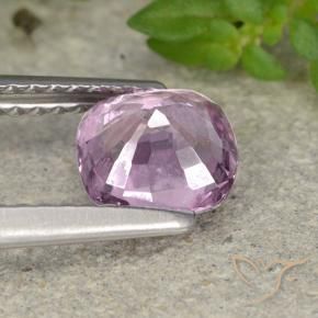 Spinelle Pourpre violet rosâtre naturelle Coussin, 1.11 ct, VVS-VS