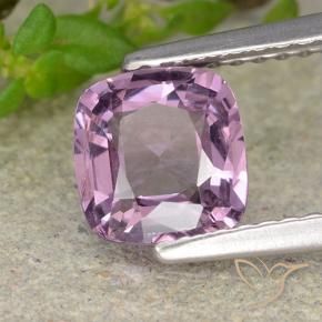 Spinelle Pourpre violet rosâtre naturelle Coussin, 1.21 ct, VS