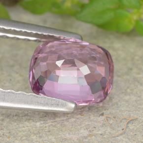 Spinelle Rose pourpre léger naturelle Coupe coussin, 1.22 ct, VVS-VS