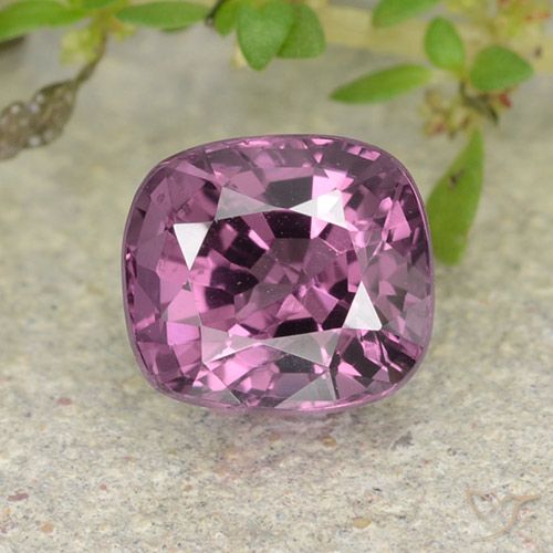 1.26ct Naturel Pourpre moyen Spinelle, Coussin, VVS-VS