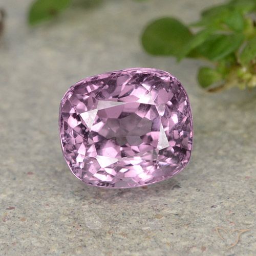 1.22ct Naturel Pourpre violet rosâtre Spinelle, Coussin, VVS-VS