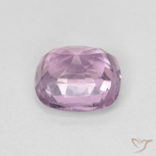 Spinelle Rose pourpre léger naturelle Coussin, 1.25 ct, VVS-VS