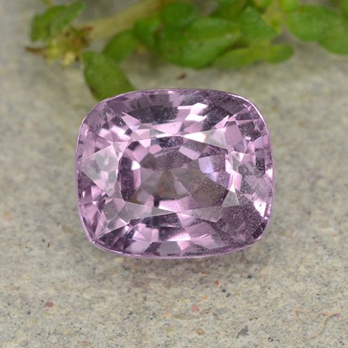 1.45ct Naturel Violet grisâtre léger Spinelle, Coussin, VS
