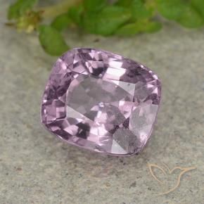 Spinelle Violet grisâtre léger naturelle Coussin, 1.45 ct, VS