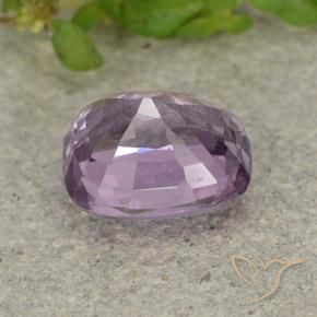 Spinelle Violet grisâtre léger naturelle Coussin, 1.45 ct, VS