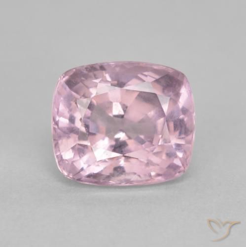 Spinelle rose naturelle coupe coussin, 1,70 ct, VVS-VS