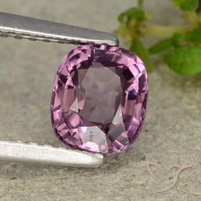 Spinelle Violet rougeâtre naturelle Coussin, 1.19 ct, VVS-VS