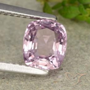 Spinelle Pourpre rosâtre léger naturelle Coussin, 1.18 ct, VVS-VS