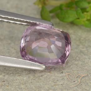 Spinelle Pourpre rosâtre léger naturelle Coussin, 1.18 ct, VVS-VS