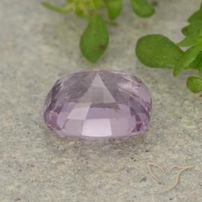Spinelle Pourpre rosâtre très clair naturelle Coussin, 1.29 ct, VS
