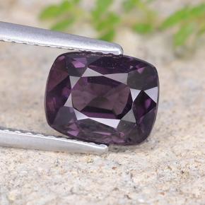 Spinelle Violet foncé naturelle Coupe coussin, 2.47 ct, VS