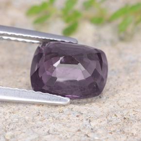 Spinelle Violet foncé naturelle Coupe coussin, 2.47 ct, VS
