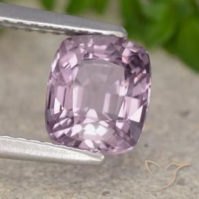 Spinelle Rose pourpre raisin léger naturelle Coussin, 1.54 ct, VS