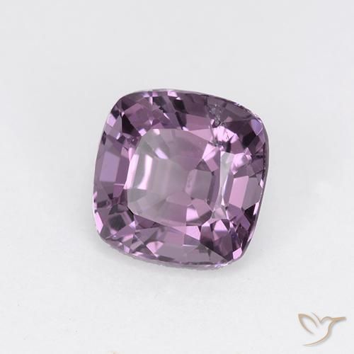 Spinelle Pourpre raisin léger naturelle Coussin, 1.39 ct, VS