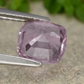 Spinelle Pourpre rosâtre très clair naturelle Coussin, 1.39 ct, VS