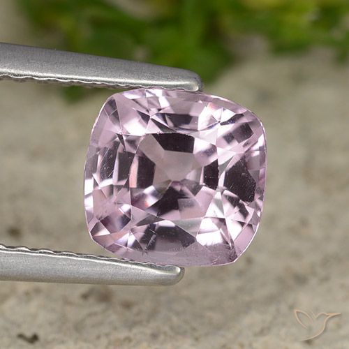 1.51ct Naturel Pourpre rosâtre léger Spinelle, Coussin, VVS-VS