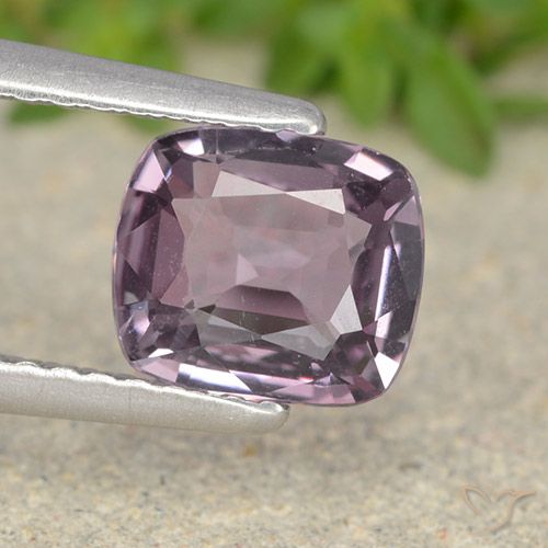 1.25ct Naturel Pourpre grisâtre léger Spinelle, Coussin, VVS