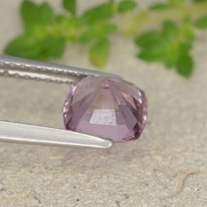 Spinelle Pourpre rosâtre léger naturelle Coussin, 1.58 ct, VVS