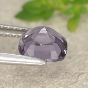 Spinelle Violet grisâtre naturelle Coussin, 1.39 ct, VVS