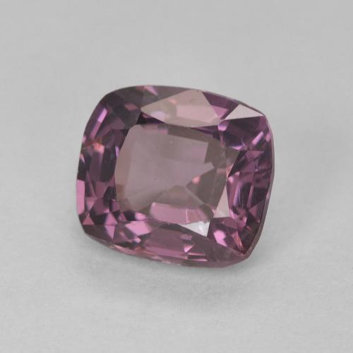 Spinelle Gris prune naturelle Coupe coussin, 1.43 ct, VVS