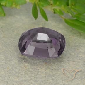Spinelle Gris pourpre moyen naturelle Coussin, 1.39 ct, VS