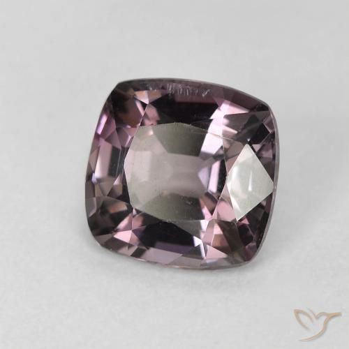 Spinelle Violet grisâtre naturelle Coupe coussin, 1.60 ct, VS