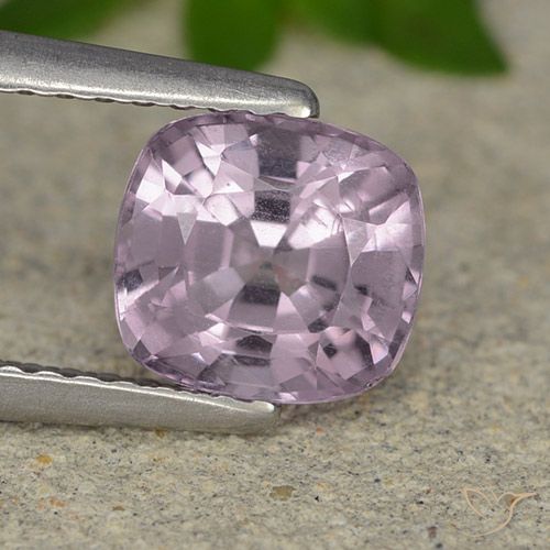 1.46ct Naturel Pourpre gris rosâtre Spinelle, Coussin, VVS