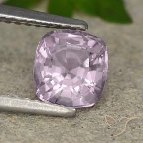 Spinelle Pourpre gris rosâtre naturelle Coussin, 1.46 ct, VVS
