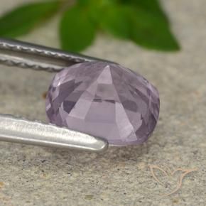 Spinelle Pourpre gris rosâtre naturelle Coussin, 1.46 ct, VVS