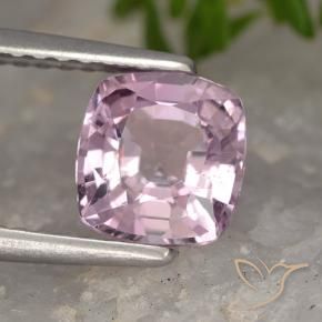 Spinelle Pourpre rosâtre léger naturelle Coussin, 1.29 ct, VVS