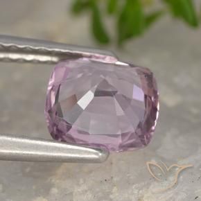 Spinelle Pourpre rosâtre léger naturelle Coussin, 1.29 ct, VVS