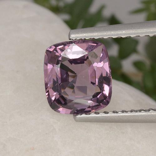 Spinelle pourpre naturelle coupe coussin, 1,37 ct, VVS