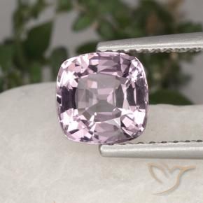 Spinelle Pourpre rosâtre très clair naturelle Coussin, 1.62 ct, VVS