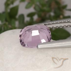 Spinelle Pourpre rosâtre très clair naturelle Coussin, 1.62 ct, VVS