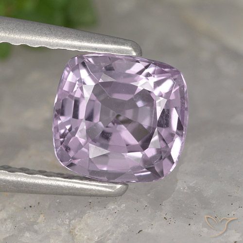 1.10ct Naturel Violet rosâtre léger Spinelle, Coussin, VVS, Photo A