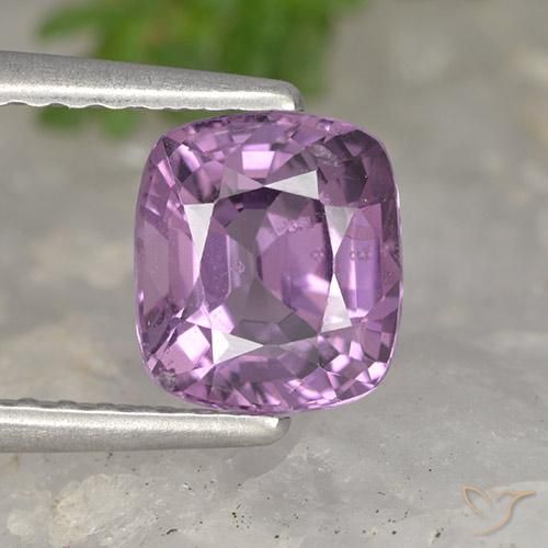 Spinelle Violet clair naturelle Coussin, 1.25 ct, VVS-VS