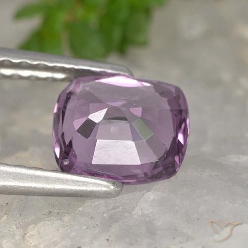 Spinelle Violet clair naturelle Coussin, 1.25 ct, VVS-VS