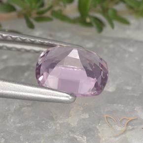 Spinelle Pourpre rosâtre très clair naturelle Coussin, 1.13 ct, VVS