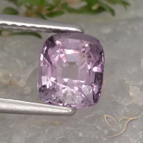 Spinelle Rose pourpre raisin léger naturelle Coussin, 1.43 ct, VVS