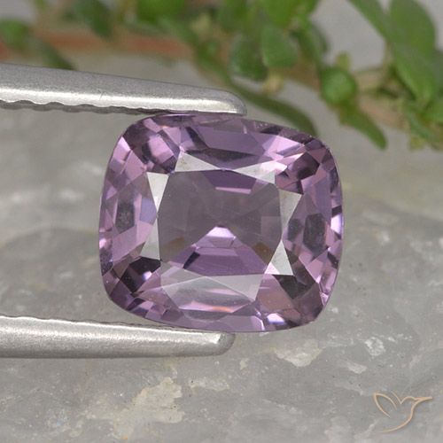1.26ct Naturel Violet grisâtre léger Spinelle, Coussin, VVS